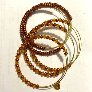 Alex and Ani set of 5 Bracelets